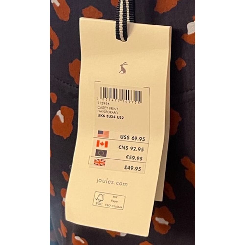 JOULES casey print womens US 2 NWT long sleeve maxi dress black floral - Picture 6 of 8